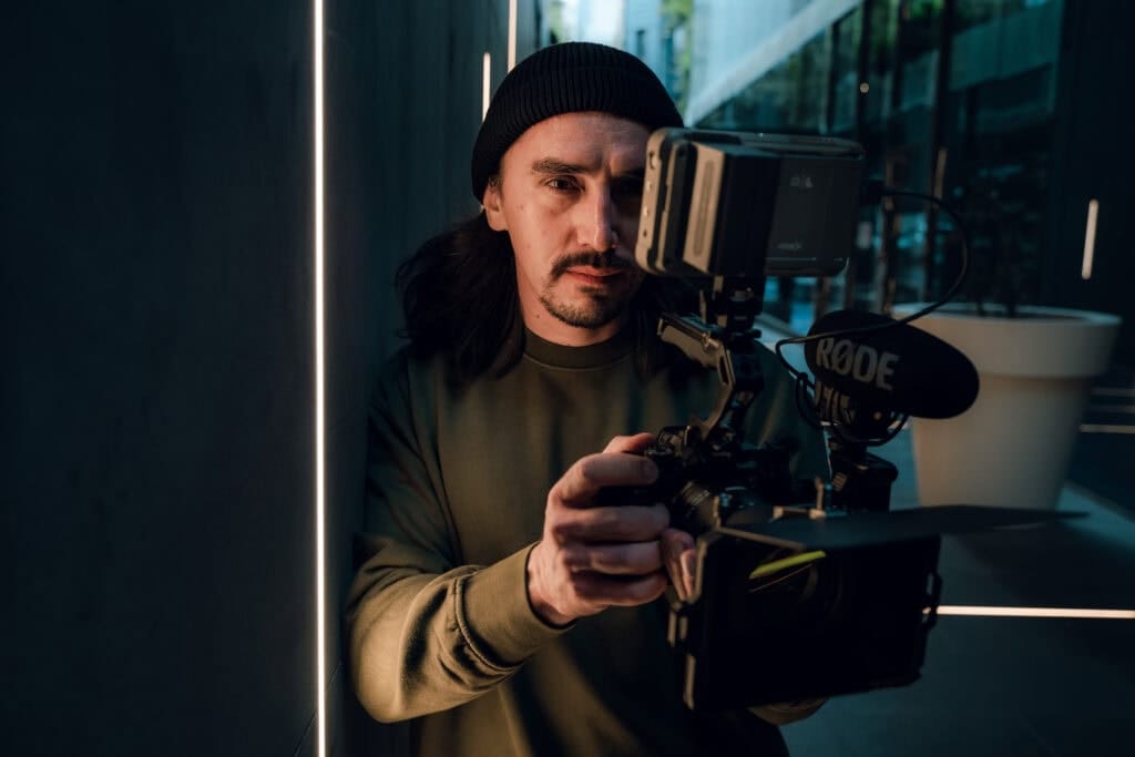 dymon creative – front view with cinematic lighting